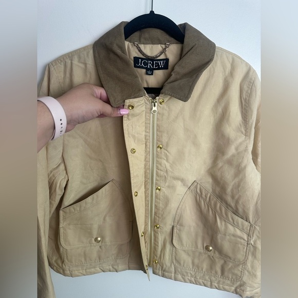 NWT J. CREW Short Barn Jacket™ IN Coastal Khaki Size Large SOLD OUT - Picture 7 of 11